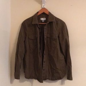 Green Button-Down Shirt